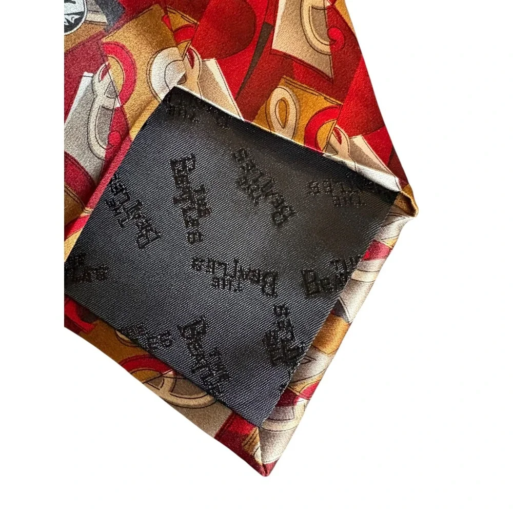 The Beatles Silk Tie Sgt Pepper's Lonely Hearts Club Band Red‎ Music Necktie